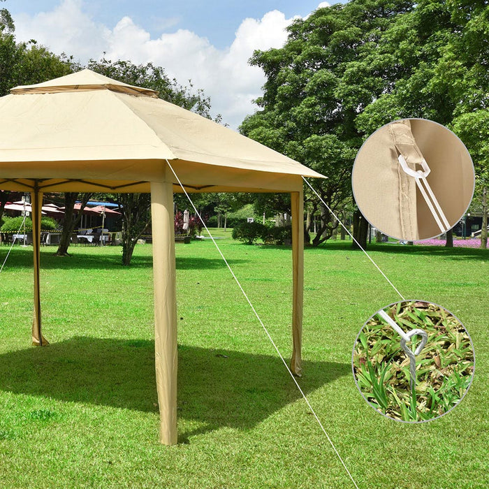 Yescom 11'x11' Ez Pop Up Canopy Gazebo Tent with Sidewalls Net