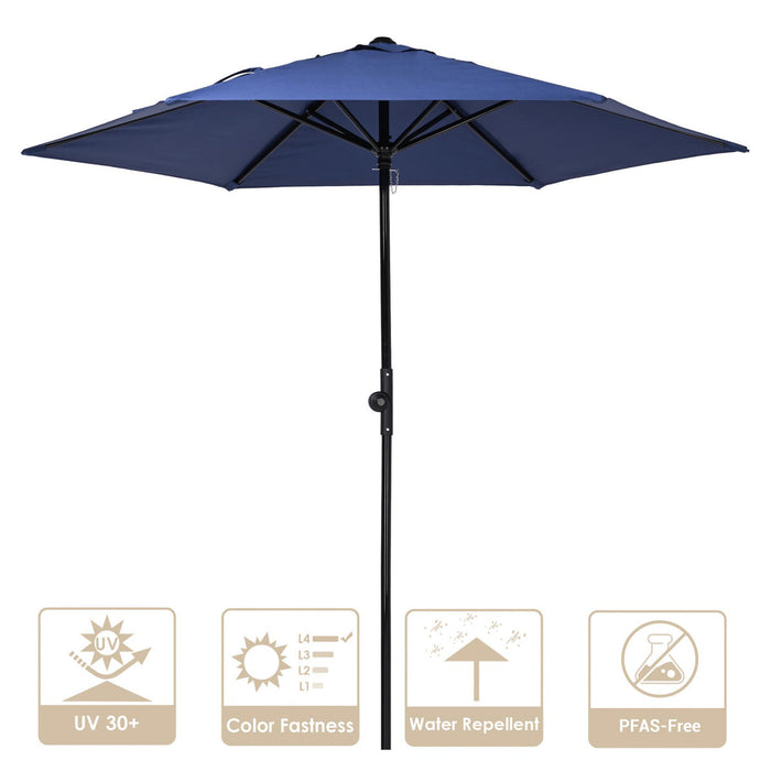Yescom 7.5ft Patio Umbrella Crank and Tilt 6-Rib