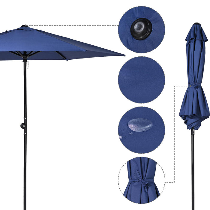 Yescom 7.5ft Patio Umbrella Crank and Tilt 6-Rib