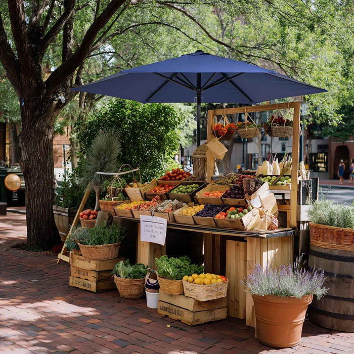 Yescom 7.5ft Patio Umbrella Crank and Tilt 6-Rib