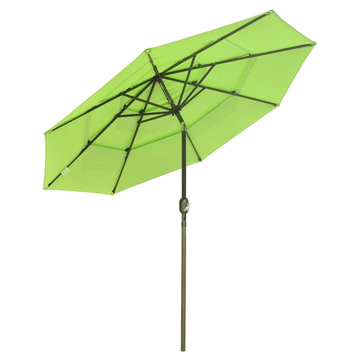 Yescom 9ft 8-Rib Patio Outdoor Market Umbrella 3-Tiered Tilt