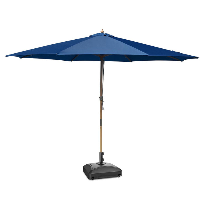 Yescom 13ft Wood Patio Umbrella with Base & Wheels