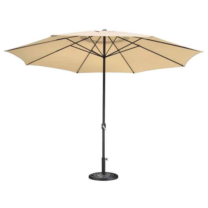 Yescom 13ft 8-Rib Outdoor Patio Umbrella with Base