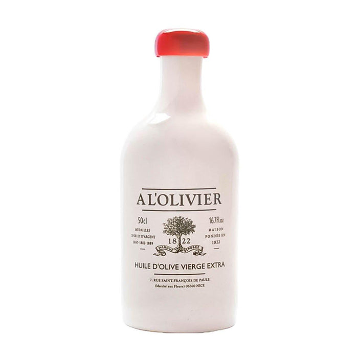 A L'Olivier - Extra Virgin Olive Oil in White Stoneware Crock Jar (500ML)