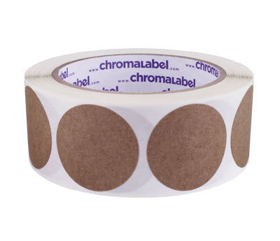 True Kraft Paper Dot Stickers: 500/Roll