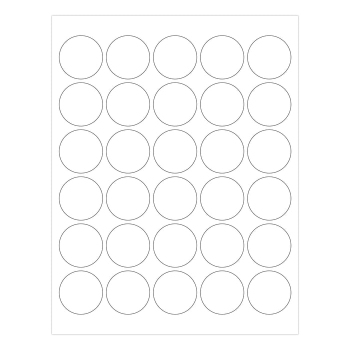 1-1/2" Printable Round Labels: 750/Pack