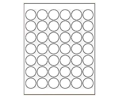 1-1/4" Printable Round Labels: 1,050/Pack