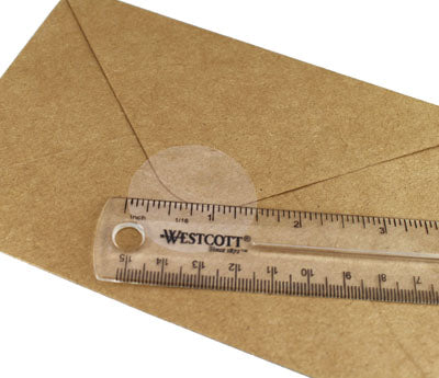 1-1/2" Crystal Clear Wafer Seals: 1,000/Roll - Pef. & Non-Perf.