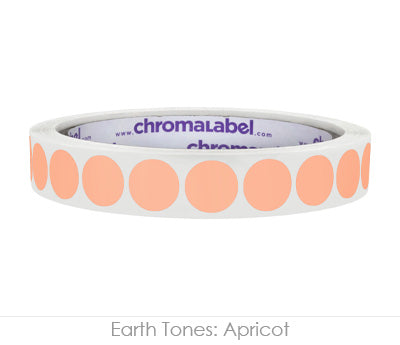 1/2" Permanent Round, Color-Code Dot Stickers: 1,000/Roll