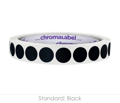 1/2" Permanent Round, Color-Code Dot Stickers: 1,000/Roll
