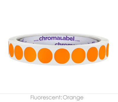 1/2" Permanent Round, Color-Code Dot Stickers: 1,000/Roll