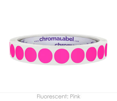 1/2" Permanent Round, Color-Code Dot Stickers: 1,000/Roll