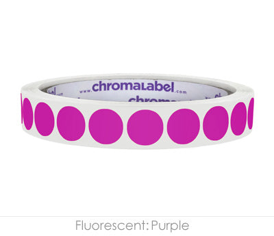 1/2" Permanent Round, Color-Code Dot Stickers: 1,000/Roll