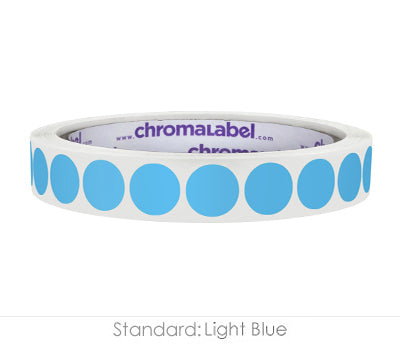 1/2" Permanent Round, Color-Code Dot Stickers: 1,000/Roll