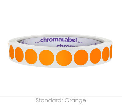 1/2" Permanent Round, Color-Code Dot Stickers: 1,000/Roll