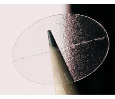 3/4" x 1" Clear Oval Wafer Seals: 1,000/Roll - Perf. & Non-Perf.