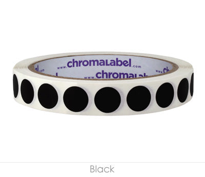 1/2" Removable Round, Color-Code Dots: 1,000/Roll