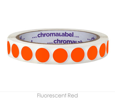 1/2" Removable Round, Color-Code Dots: 1,000/Roll