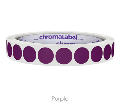 1/2" Removable Round, Color-Code Dots: 1,000/Roll