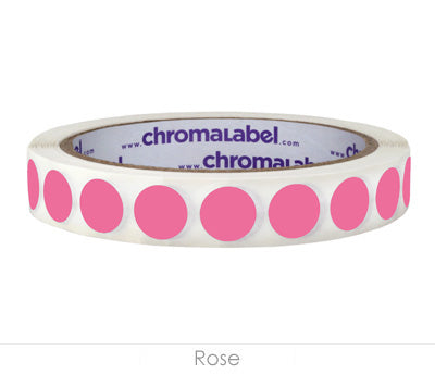 1/2" Removable Round, Color-Code Dots: 1,000/Roll