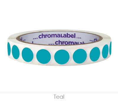 1/2" Removable Round, Color-Code Dots: 1,000/Roll