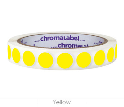 1/2" Removable Round, Color-Code Dots: 1,000/Roll