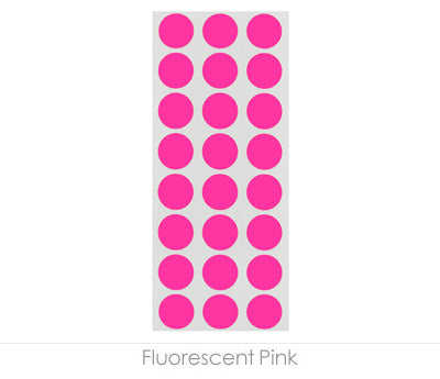 1/2" Removable Round, Color-Code Dots: 1,200/Pack
