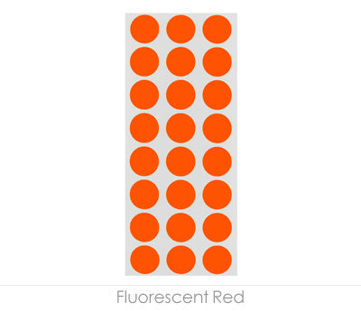 1/2" Removable Round, Color-Code Dots: 1,200/Pack