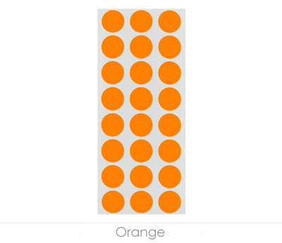 1/2" Removable Round, Color-Code Dots: 1,200/Pack