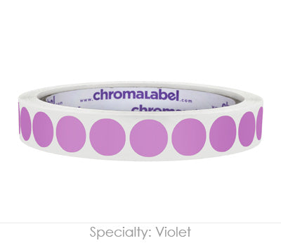 1/2" Permanent Round, Color-Code Dot Stickers: 1,000/Roll