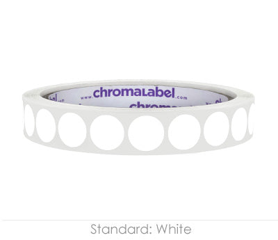 1/2" Permanent Round, Color-Code Dot Stickers: 1,000/Roll