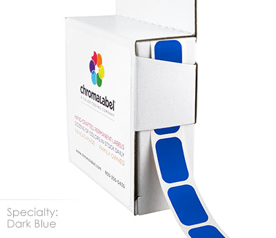 1/2" x 3/4" Color-Code Rectangular Inventory Labels: 500/Box