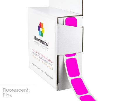 1/2" x 3/4" Color-Code Rectangular Inventory Labels: 500/Box