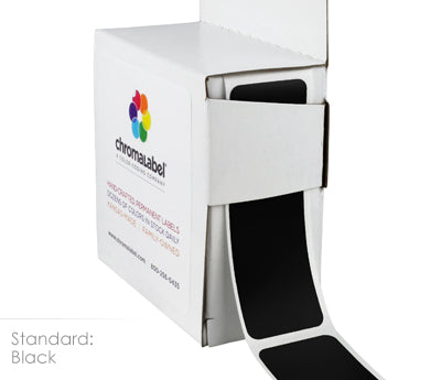 1" x 3" Color-Code Rectangular Inventory Labels: 250/Box