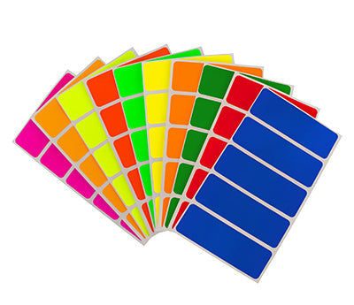 1" x 3" Removable Color-Code Rectangle Labels: 150/Pack — Specialty ...