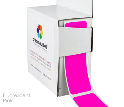 1" x 3" Color-Code Rectangular Inventory Labels: 250/Box