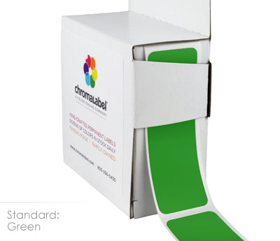 1" x 3" Color-Code Rectangular Inventory Labels: 250/Box