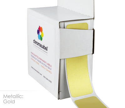 1" x 3" Color-Code Rectangular Inventory Labels: 250/Box