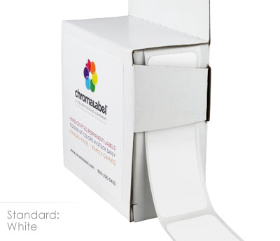 1" x 3" Color-Code Rectangular Inventory Labels: 250/Box