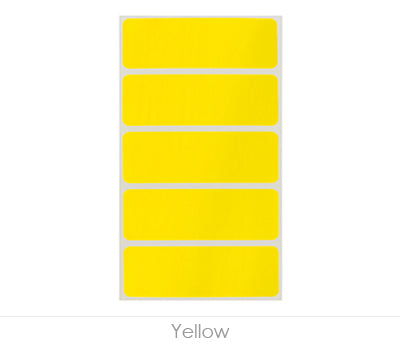 1" x 3" Removable Color-Code Rectangle Label Variety Kit (Primary Colors): 150/Pack
