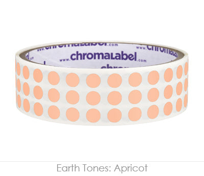 1/4" Permanent Round, Color-Code Dot Stickers: 1,000/Roll