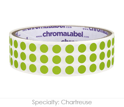 1/4" Permanent Round, Color-Code Dot Stickers: 1,000/Roll