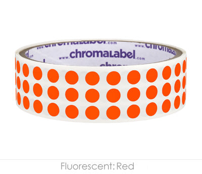 1/4" Permanent Round, Color-Code Dot Stickers: 1,000/Roll