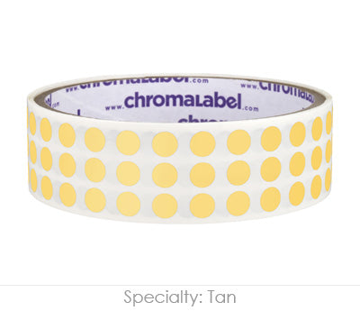 1/4" Permanent Round, Color-Code Dot Stickers: 1,000/Roll