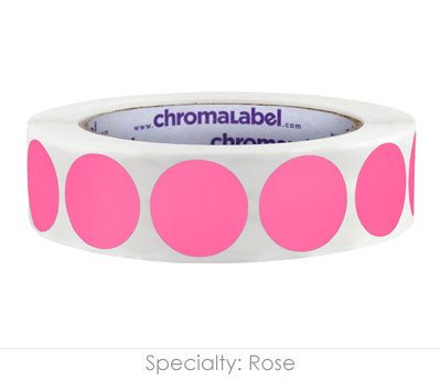 1" Permanent Round, Color-Code Dots: 1,000/Roll