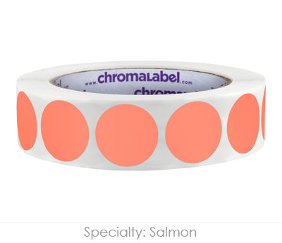 1" Permanent Round, Color-Code Dots: 1,000/Roll