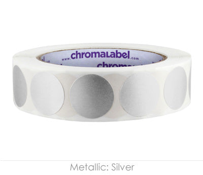 1" Permanent Round, Color-Code Dots: 1,000/Roll