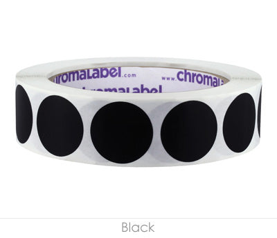 1" Removable Round, Color-Code Dots: 1,000/Roll