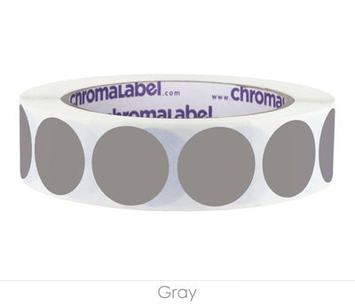 1" Removable Round, Color-Code Dots: 1,000/Roll