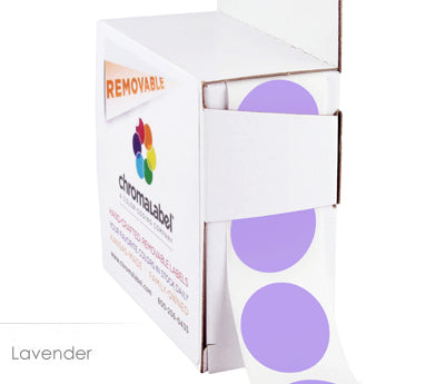 1" Removable Round, Color-Code Dots: 1,000/Box